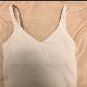 White Lululemon align tank